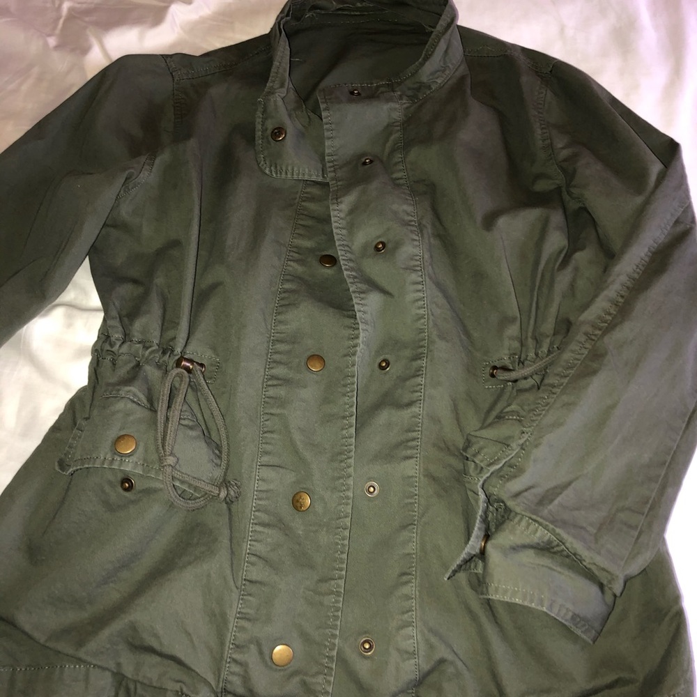 Olive green cargo jacket